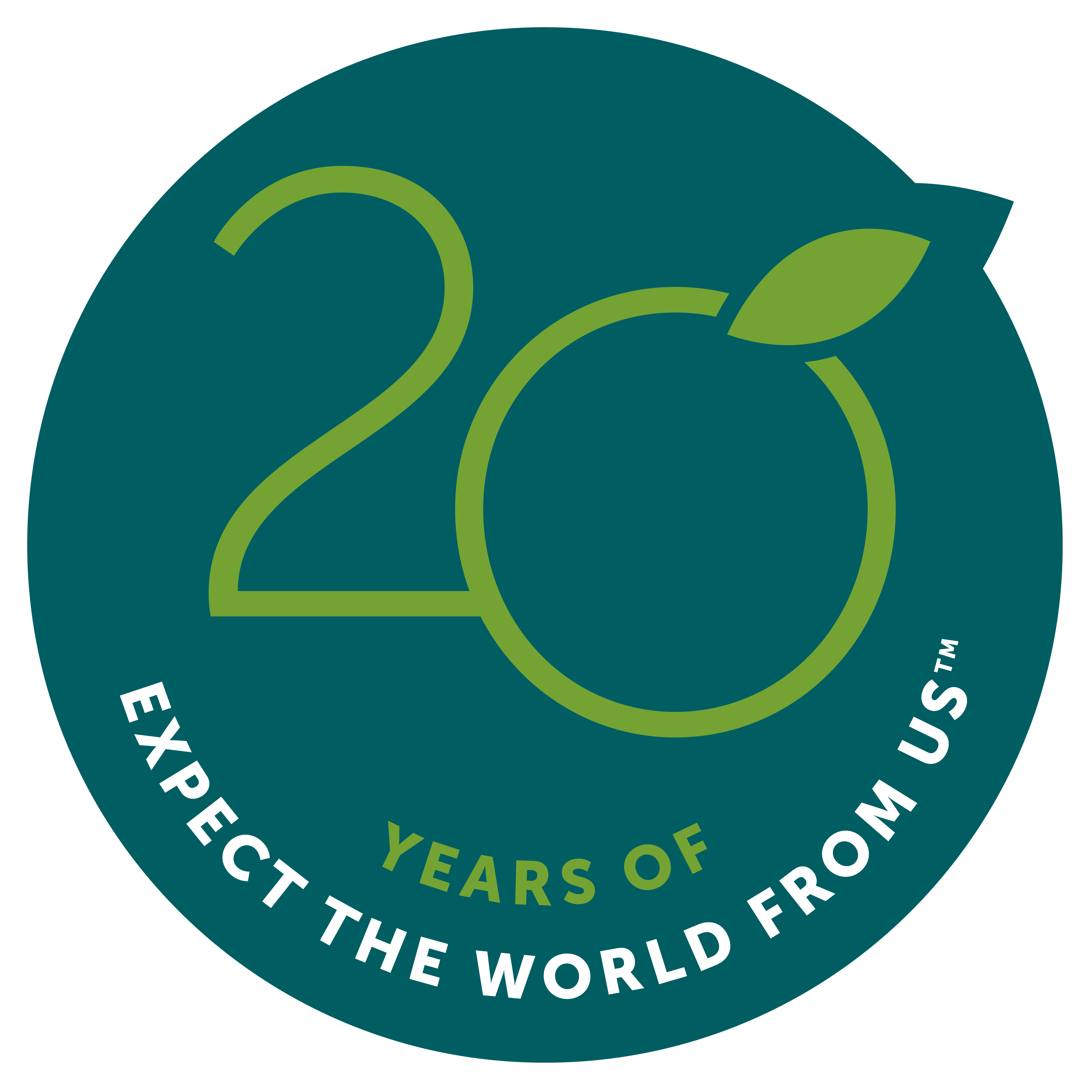 20 years of expect the world from us